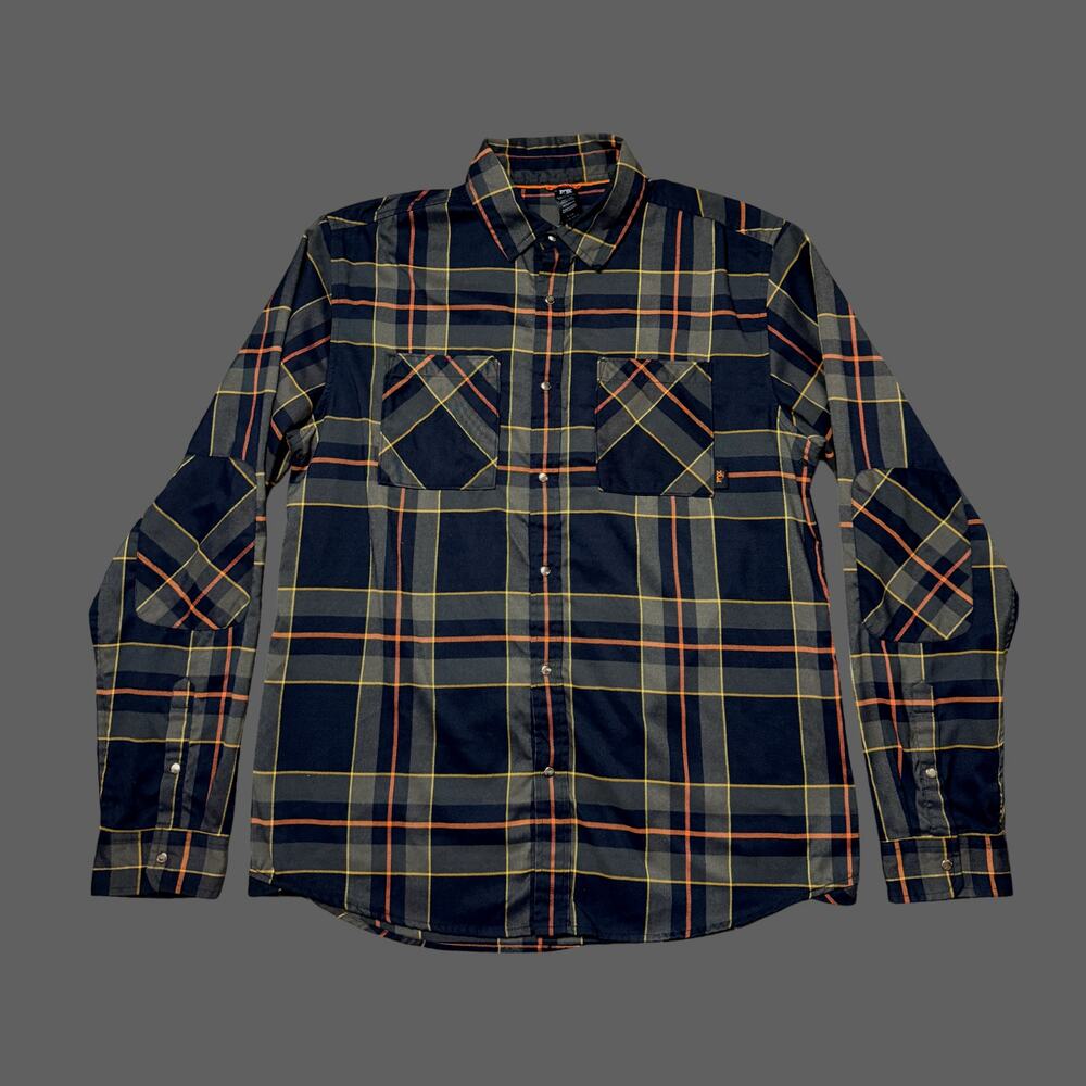 Fox Racing Everyday Flannel Shirt Mens L Snap Long Sleeve